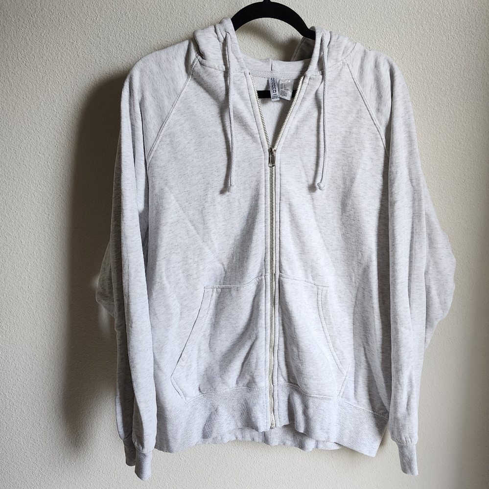 H&M Oversized Ladies Zip-Up Hoodie